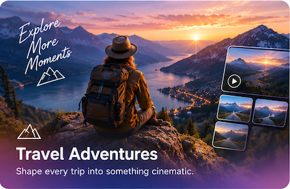 Travel Adventures — shape every trip into something cinematic
